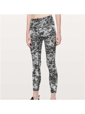 Lululemon Wunder Under High-Rise 7/8 Tight Full-On Luxtreme 25" Masked Lace Sz 6